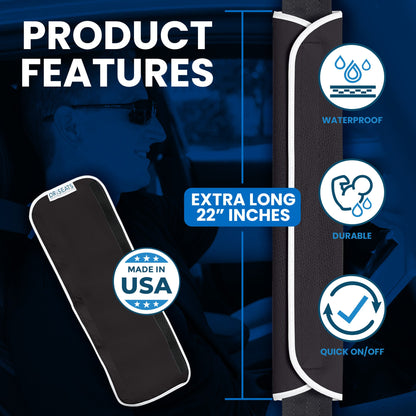 DriSeats Waterproof Seat Belt Covers (2 pack)