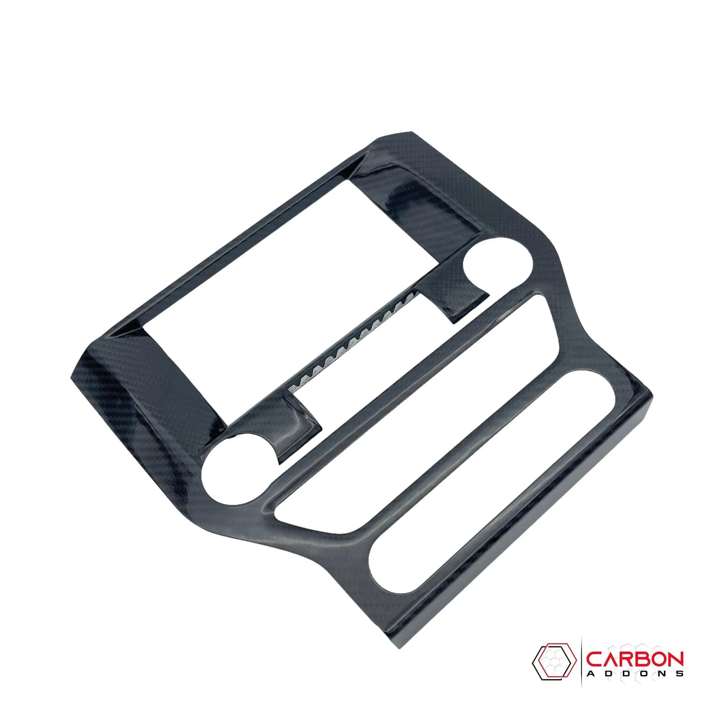 Carbon Fiber Infotainment Radio Trim Cover for Mustang 2015-2023