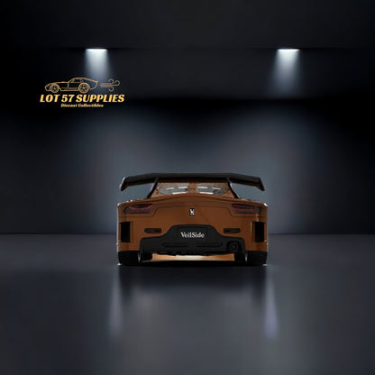 TimeMicro Mazda RX-7 VeilSide Metallic Brown Carbon Hood Ordinary Version 1:64