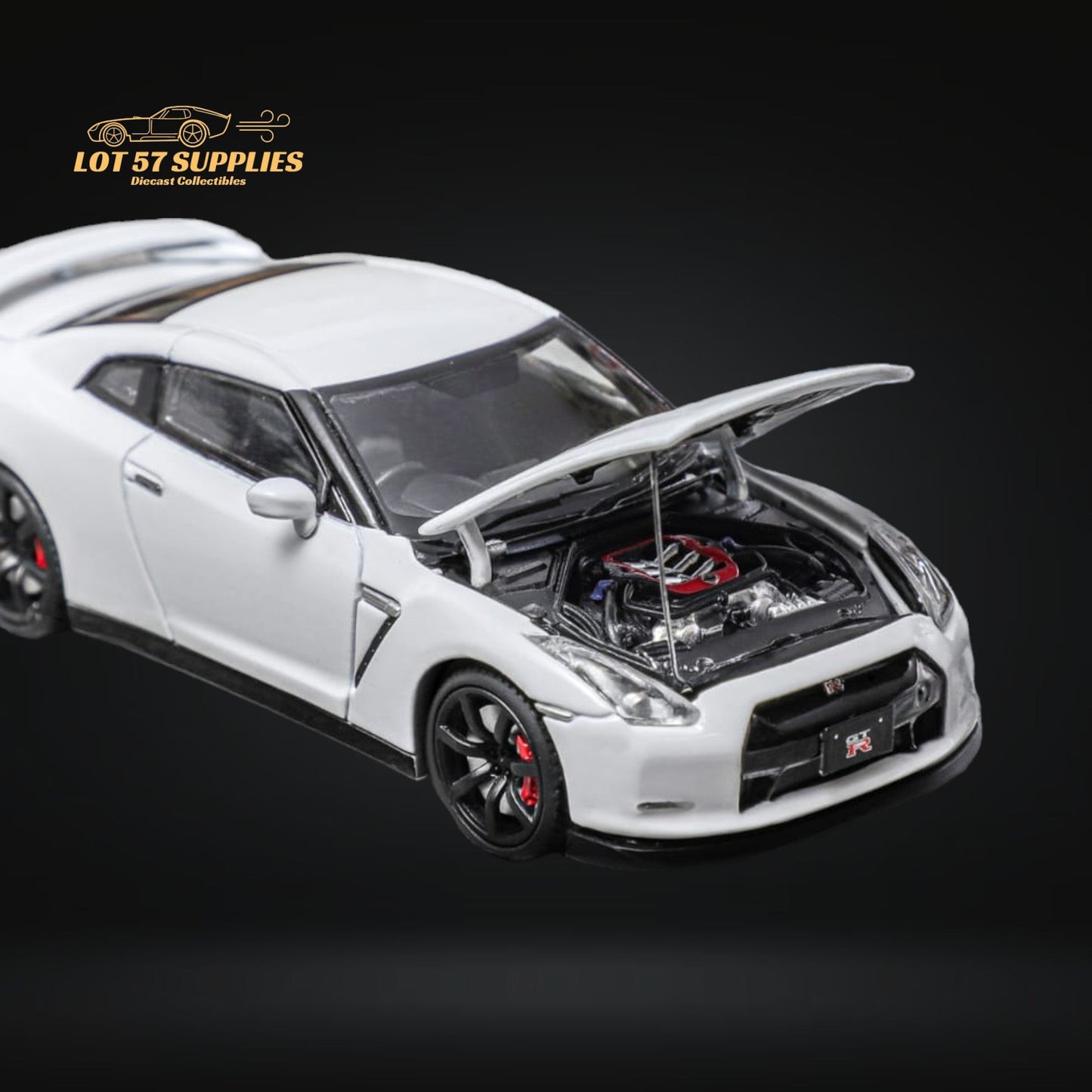 Focal Horizon Nissan Skyline GT-R R35 White With Openable Hood 1:64