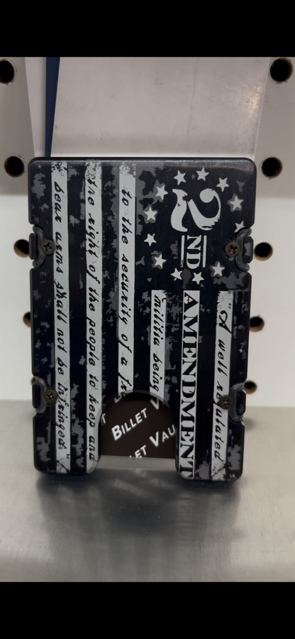 2nd Amendment Flag - BilletVault Aluminum Wallet
