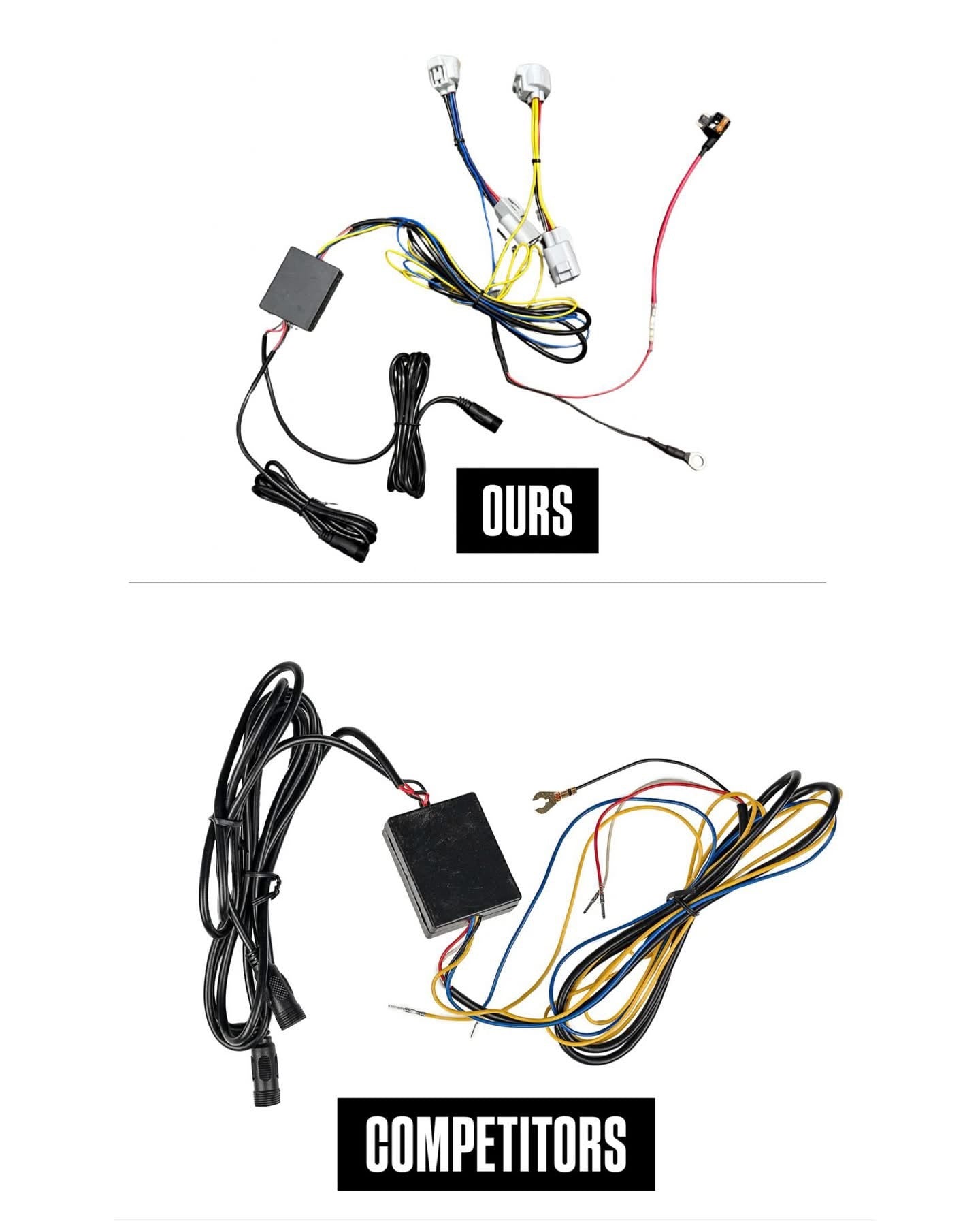 LED DRL Fog Light Fang Bezel Kit for 4Runner (2014-2024)