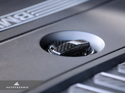 AutoTecknic Dry Carbon Competition Oil Cap Cover - BMW G14/ G15/ G16 8-Series