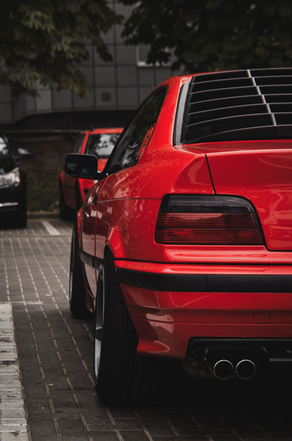 BMW E36 Coupe Series 3 Black Back Windshield Louvers (1992 - 1999)