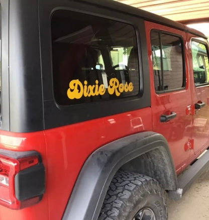 NEW! Custom Jeep Name Decals