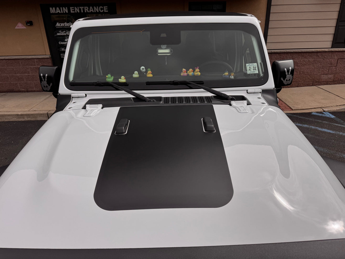 Vented Hood Decal Cover for 2018-2026 Jeep Wrangler