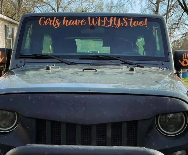 NEW! Custom Windshield Banner (Design your own decal)
