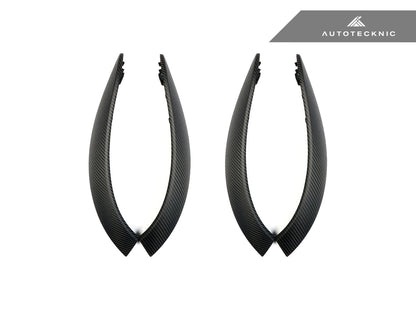 AutoTecknic Carbon Door Grip Handle Trim Set - BMW F30 3-Series | F32 4-Series