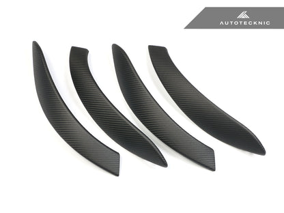 AutoTecknic Carbon Door Grip Handle Trim Set - BMW F30 3-Series | F32 4-Series