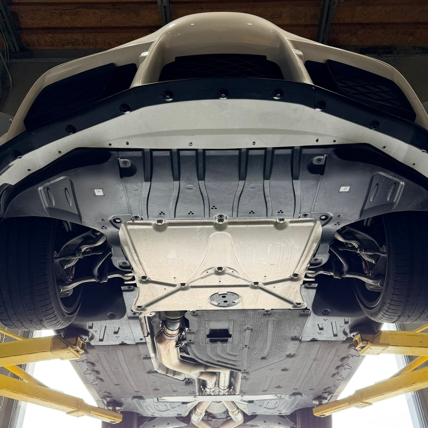 Toyota Supra MK5 Splitter Guards (2019-2026) | Stainless Steel Front Lip Protection