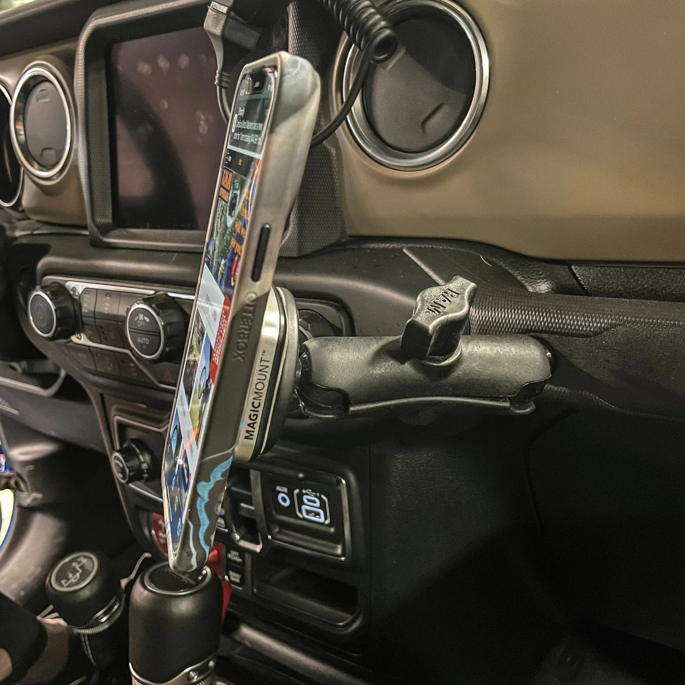 2018 - 2023 Jeep Wrangler JL/JLU Grab Bar Ball Mount