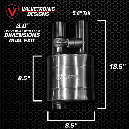 UNIVERSAL VALVED MUFFLER KIT