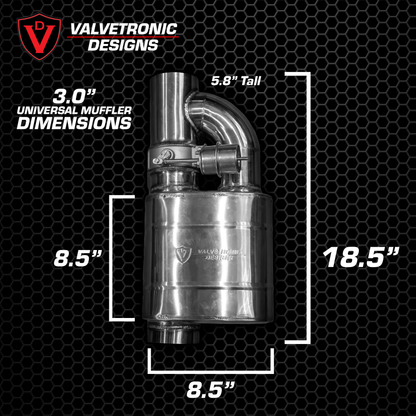 UNIVERSAL VALVED MUFFLER KIT