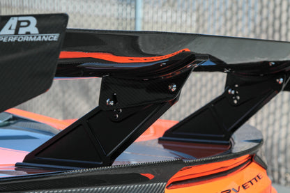 GTC-500 Carbon Fiber Adjustable Wing - Chevrolet Corvette C8 Convertible