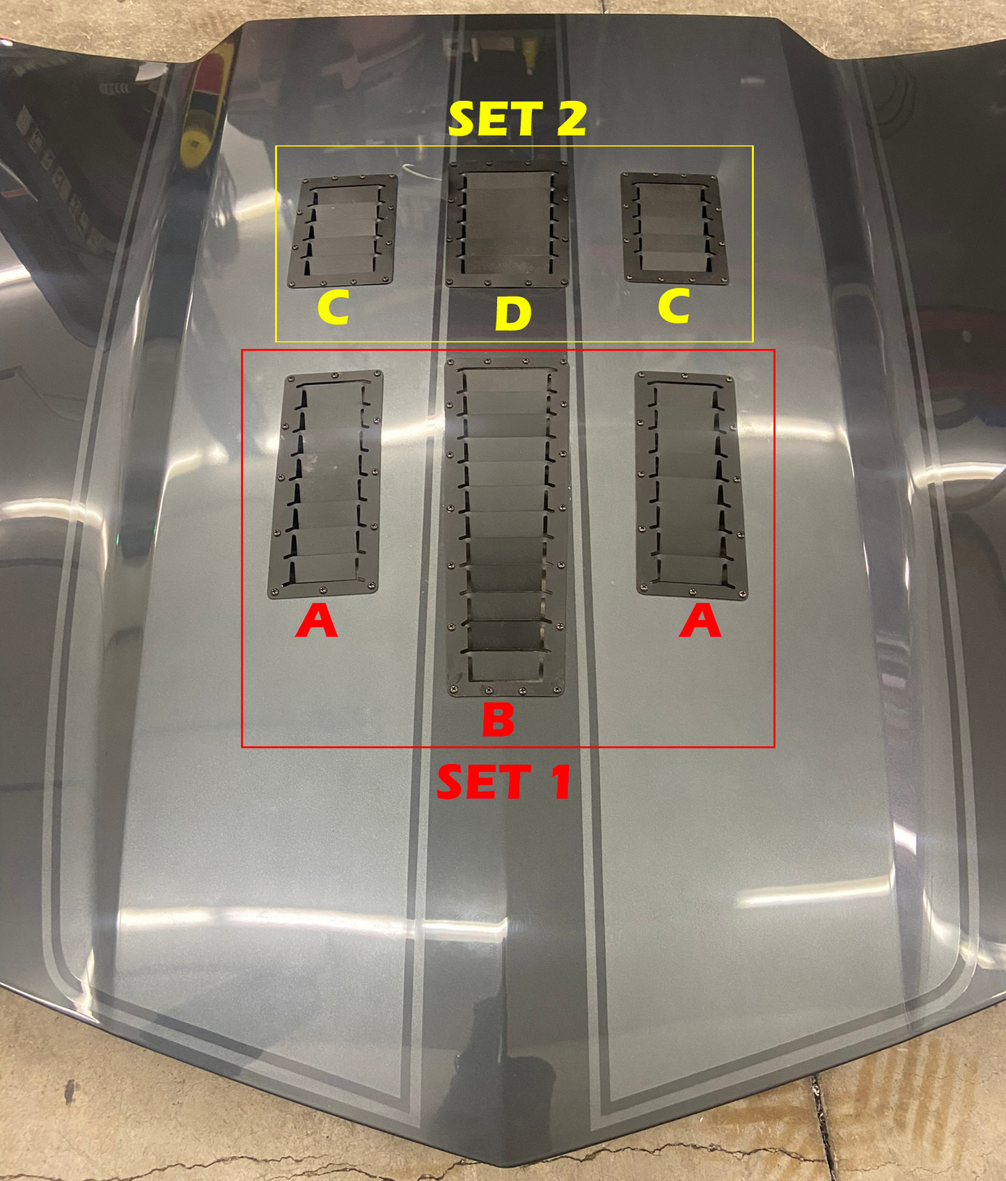 Camaro 2010-2015 Hood Vents (Stage 1)