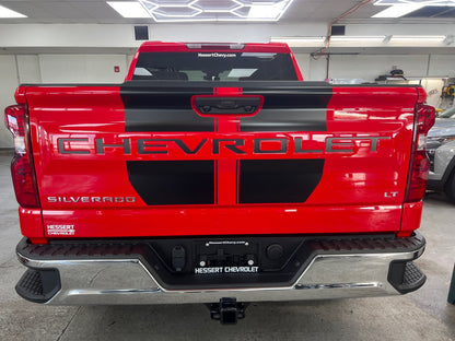 OE Style Tailgate Stripe Decals And Word Insert for 2019-2026 Chevrolet Silverado