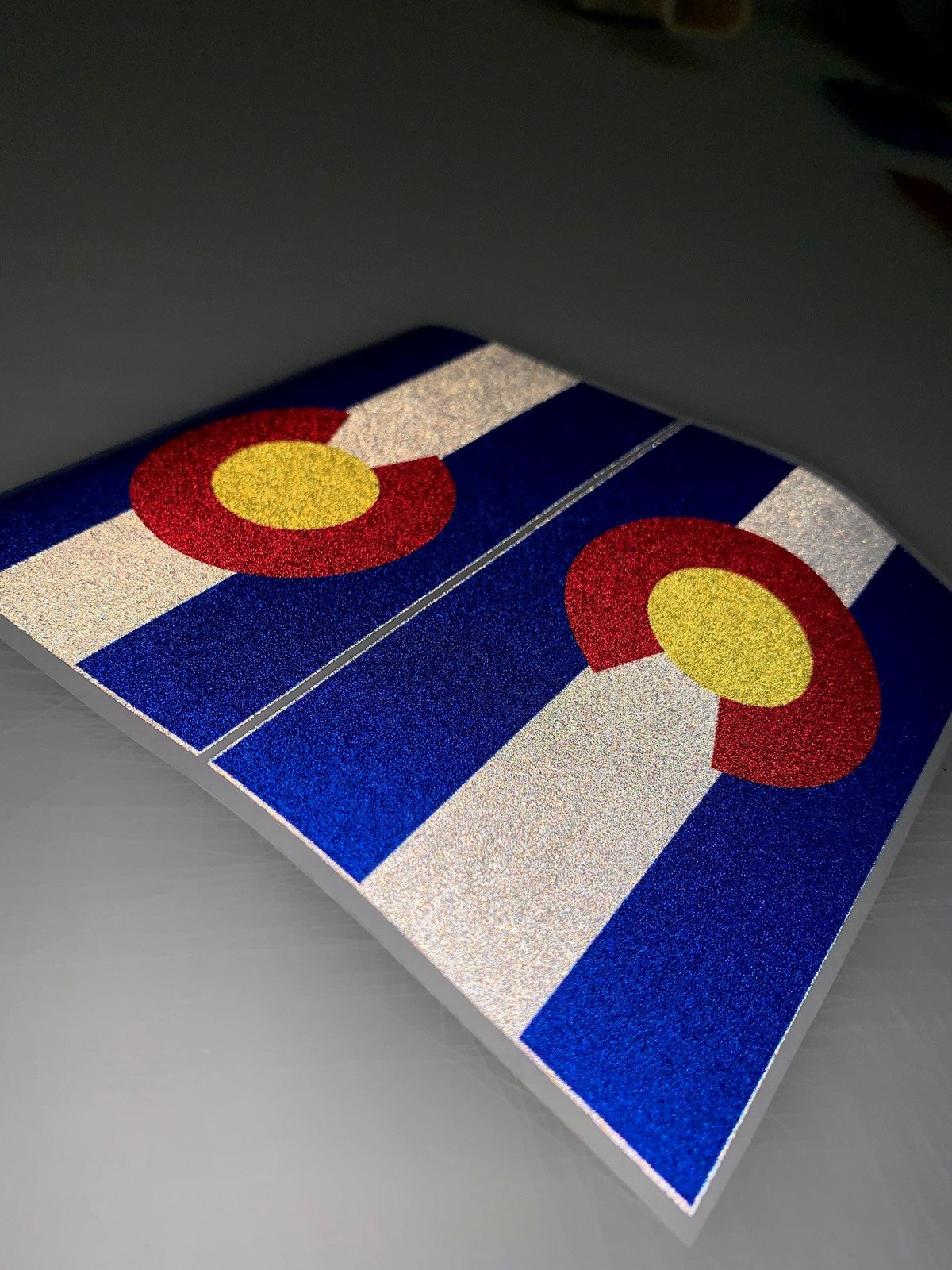 Colorado State Flag: 5" 3M Reflective Decal Stickers (x2)