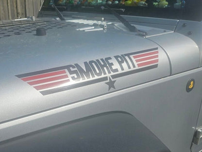 Top Gun Theme Jeep Name Decals