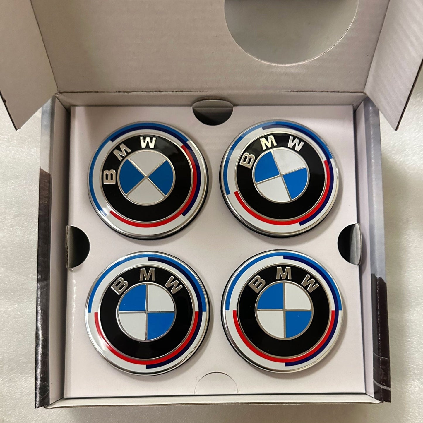 Genuine OEM BMW Floating Wheel Center Caps (Set of 4) - 5x120/ 5x112