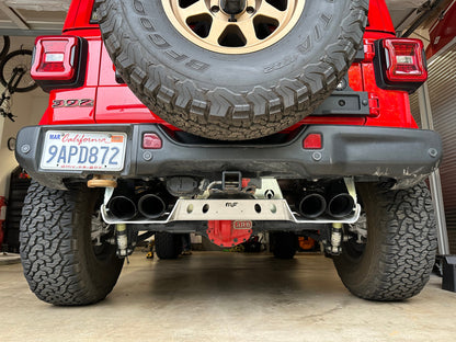 JLU MAGNAFLOW MUFFLER &amp; TIP SKID - 4 door 392 HEMI ALUMINUM