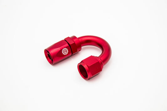 -08 AN 8AN 180 Degree Female Aluminum Hose End Fitting