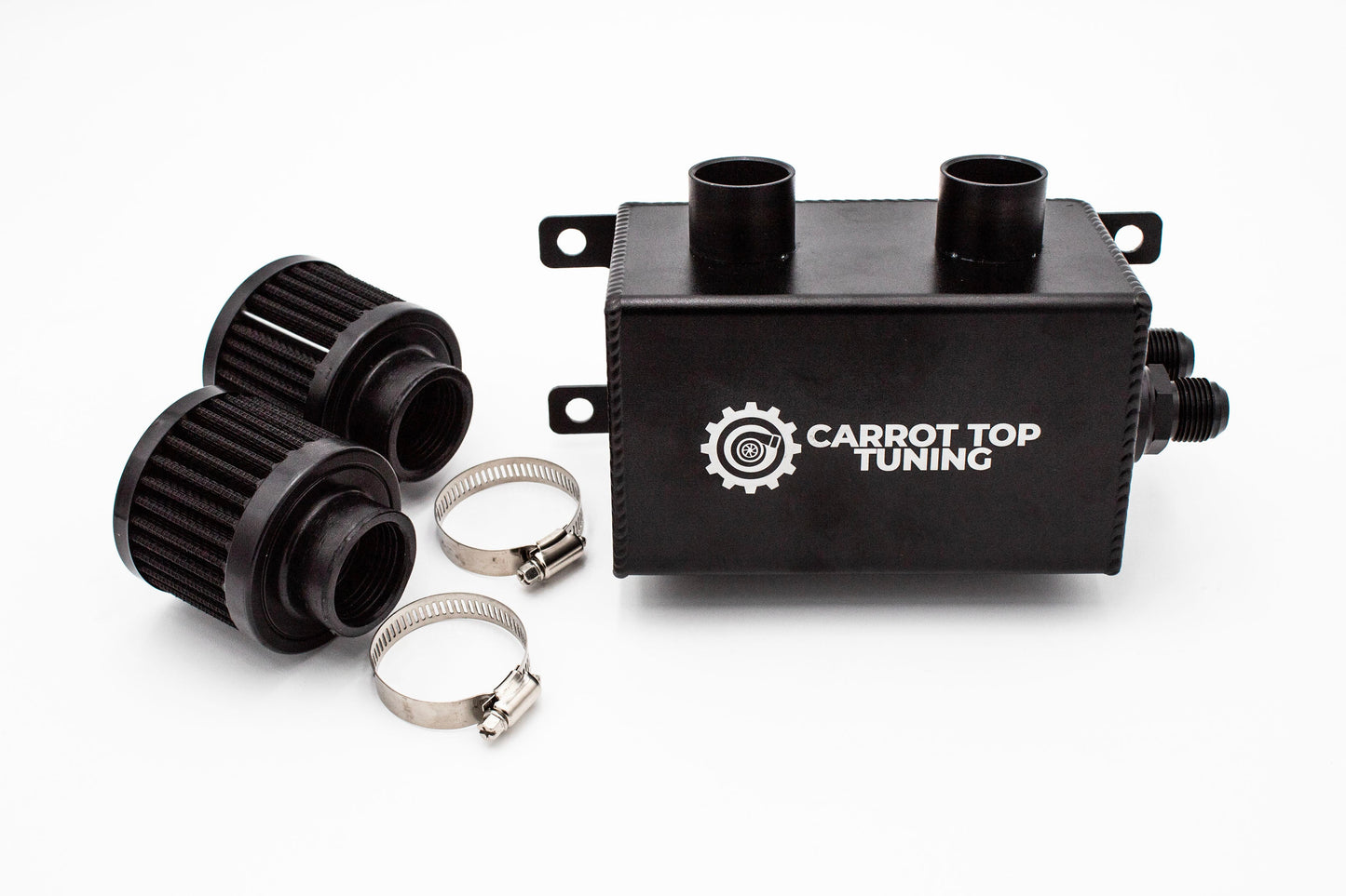 VW 1.8T PnP Dual Breather Oil Catch Can Kit for MK1/MK2 Golf GTI Rabbit Jetta