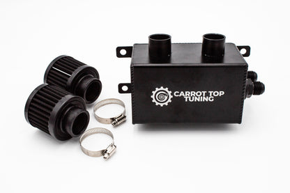 VW 1.8T PnP Dual Breather Oil Catch Can Kit for MK1/MK2 Golf GTI Rabbit Jetta