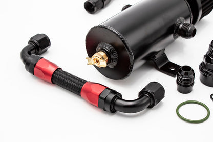 Oil Catch Can Kit + CNC Billet Mounting Bracket 1.8T VW MK4 Audi TT V1.2 - OEM Valve Cover Fitment