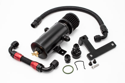Oil Catch Can Kit + CNC Billet Mounting Bracket 1.8T VW MK4 Audi TT V1.2 - OEM Valve Cover Fitment