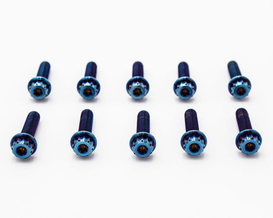 Burnt Titanium Intake Manifold Bolt Kit 12PT – M6 – VW / AUDI 1.8T - 10 pcs