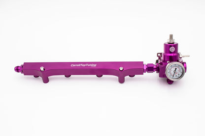 1.8T High Flow Fuel Rail w/ Adjustable FPR (Fuel Pressure Regulator) | AN Fitting Ready | Audi Volkswagen