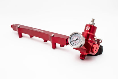 1.8T High Flow Fuel Rail w/ Adjustable FPR (Fuel Pressure Regulator) | AN Fitting Ready | Audi Volkswagen