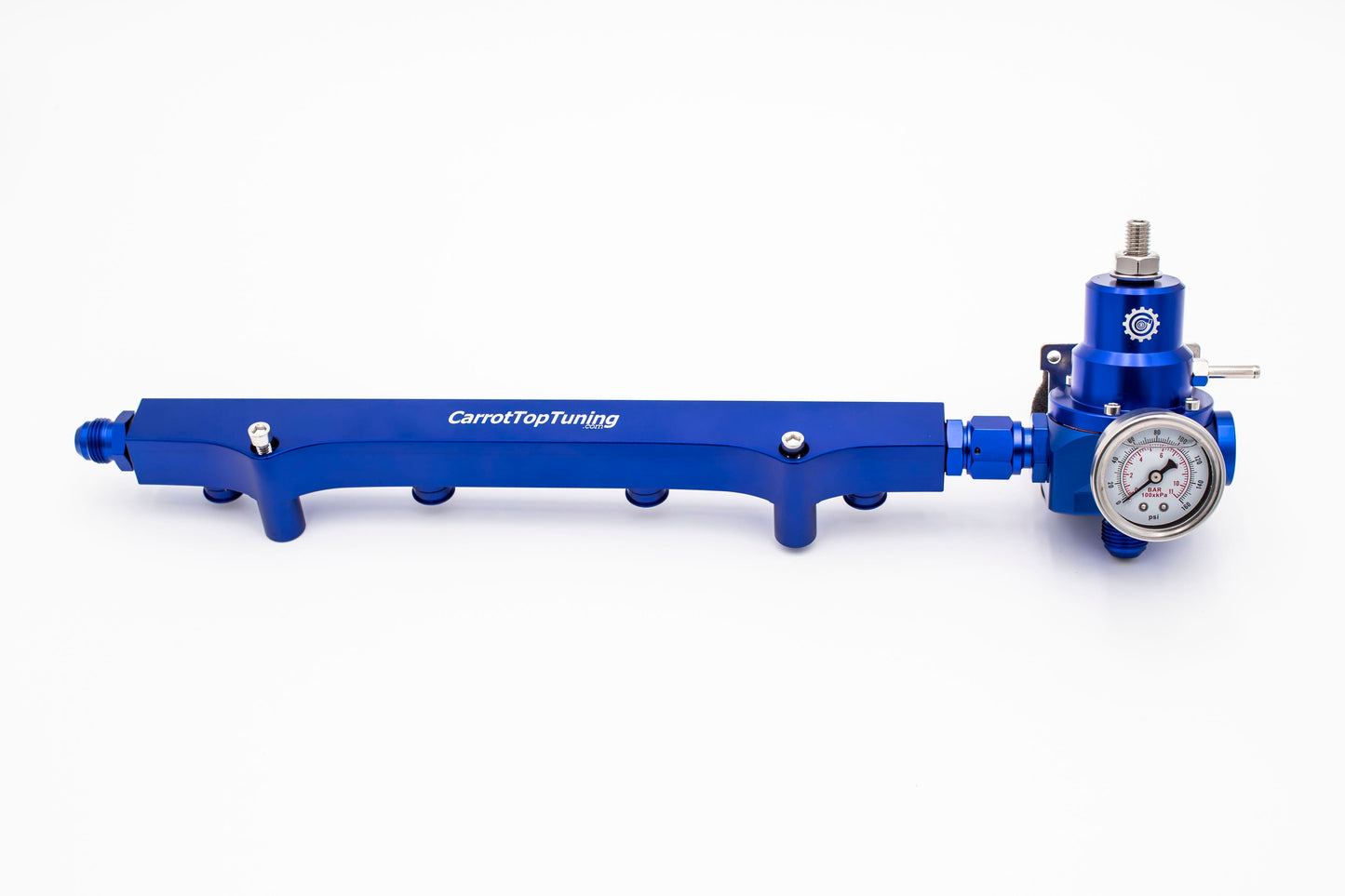 1.8T High Flow Fuel Rail w/ Adjustable FPR (Fuel Pressure Regulator) | AN Fitting Ready | Audi Volkswagen
