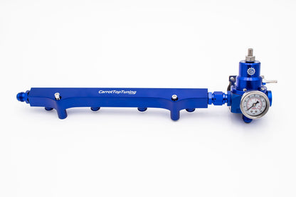 1.8T High Flow Fuel Rail w/ Adjustable FPR (Fuel Pressure Regulator) | AN Fitting Ready | Audi Volkswagen