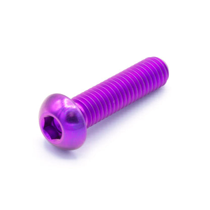 M6 x 1.00 x 25mm Titanium Button Head Bolt