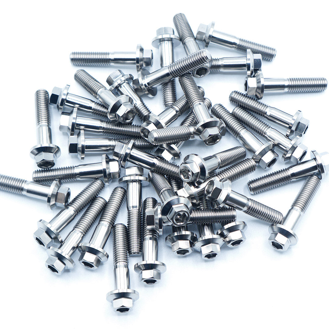 M8 × 32mm Titanium 3-Piece Wheel Assembly Hardware
