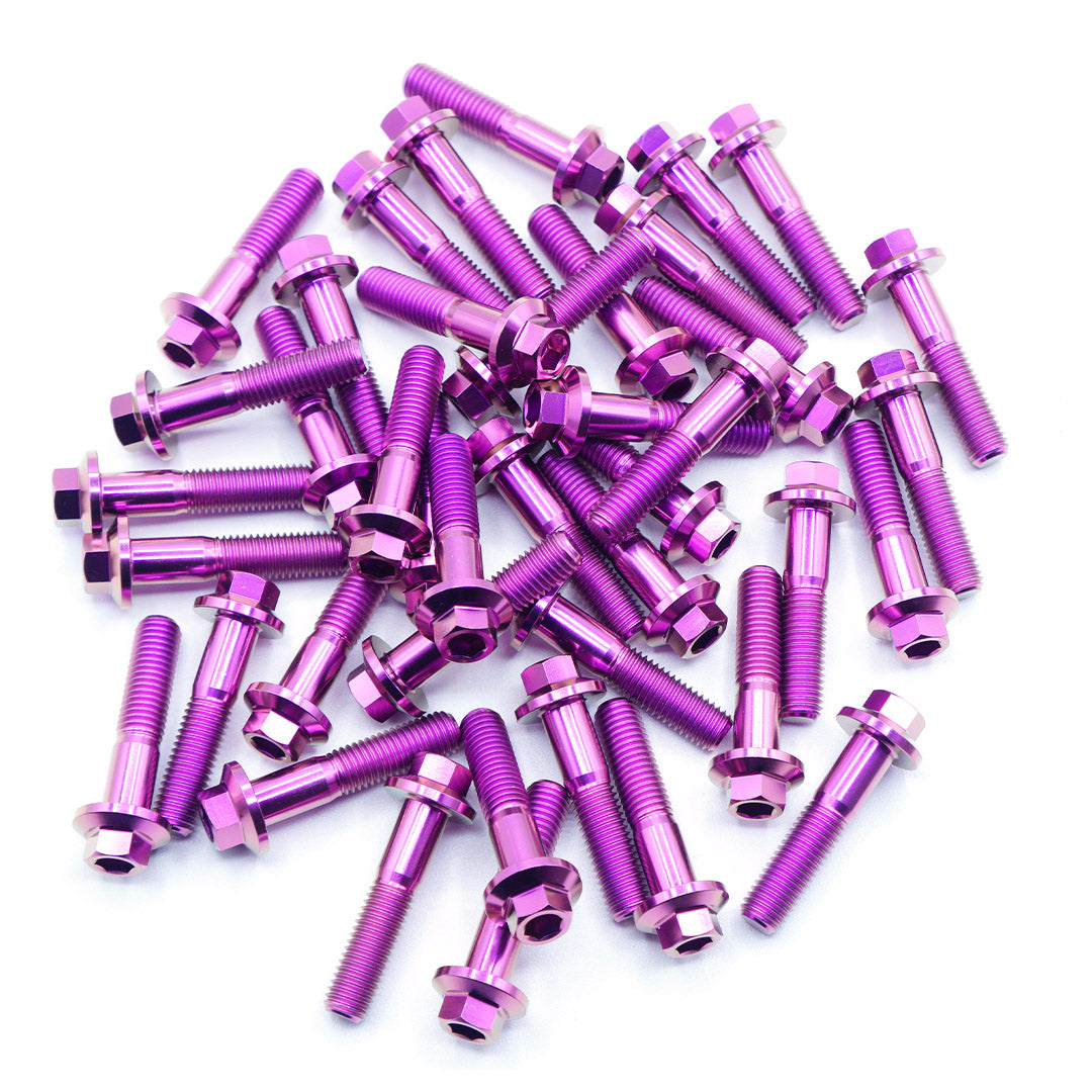 M7 × 32mm Titanium 3-Piece Wheel Assembly Hardware