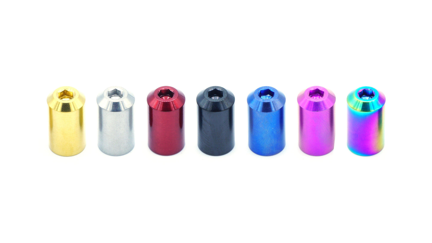 Dress Up Bolts Bullet Titanium Valve Stem Caps