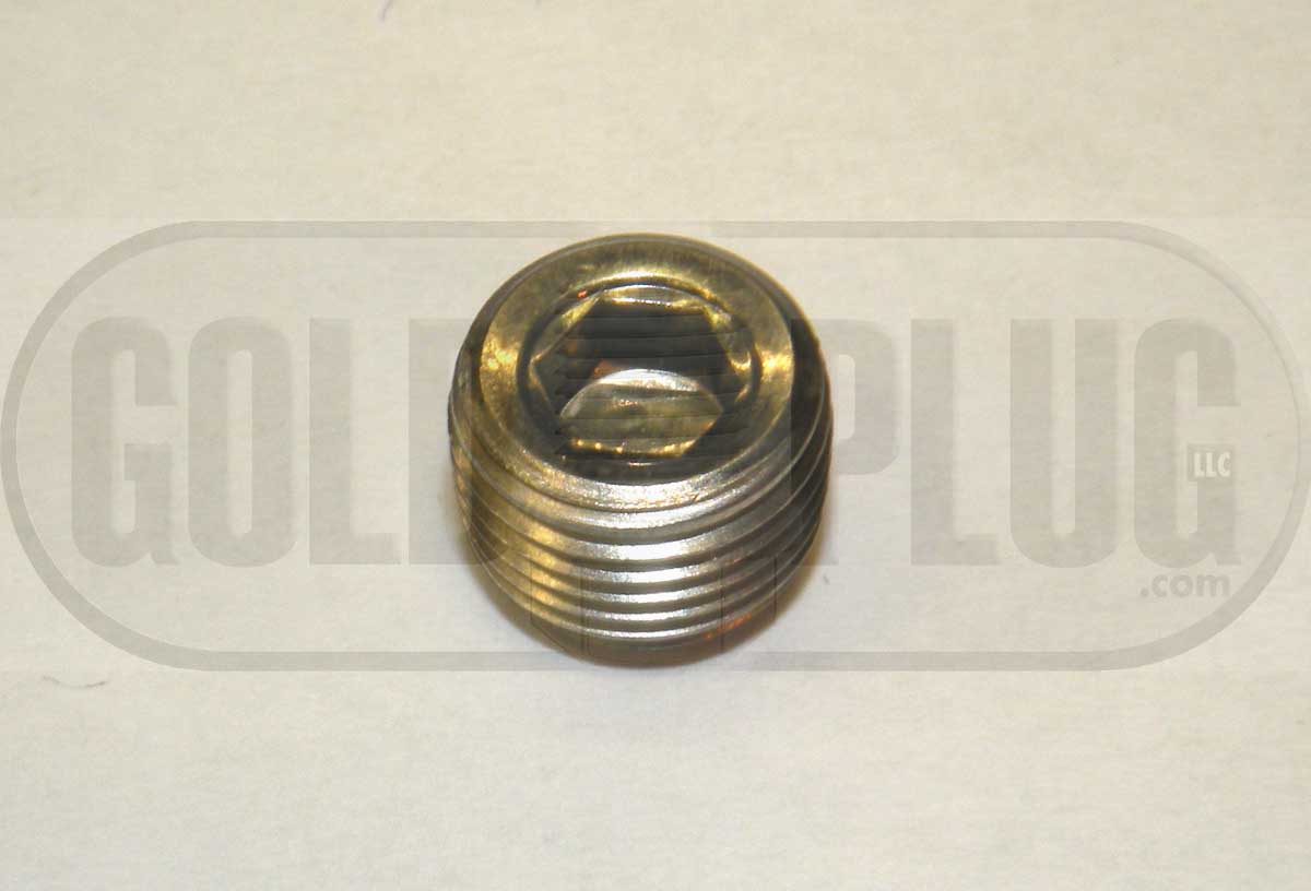 IP01 1/8" NPT Industrial GoldPlug Magnetic Drain Plug Internal Head