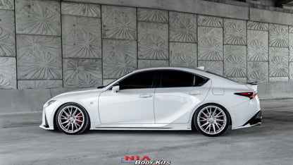 Lexus IS 2021-2026 NIA Side skirts aero lip bodykit in ABS or Carbon Fiber (Base, F Sport, IS300, IS350, IS500)