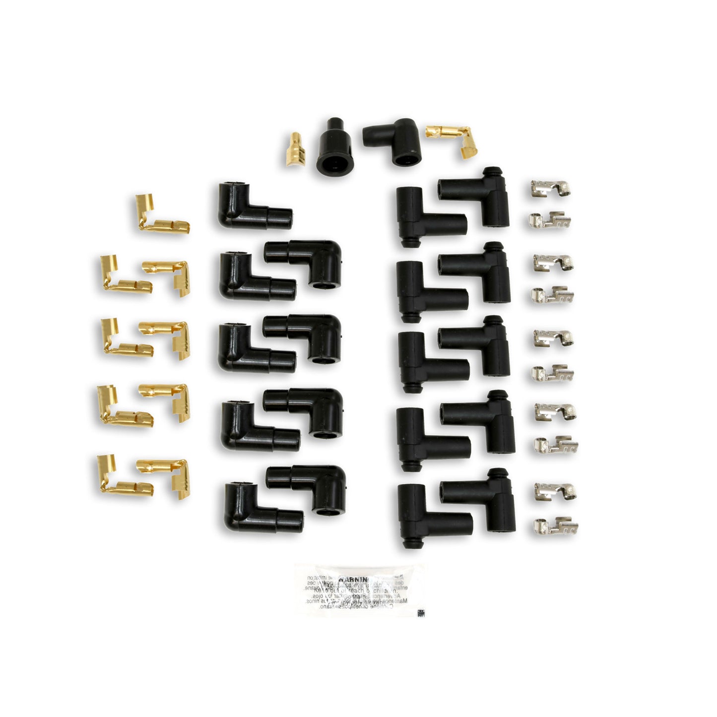 Taylor Cable 8mm Spiro Pro White Ceramic Boot Universal Wire Set 135 Black 75053