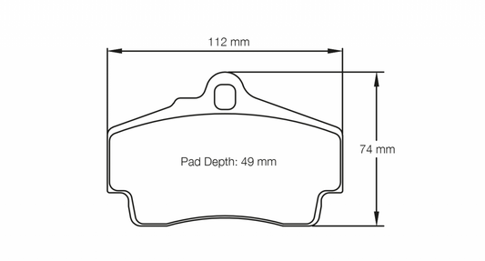 PAGID Racing Pagid Racing 2406 RSL19 Compound Brake Pads 2406-RSL19