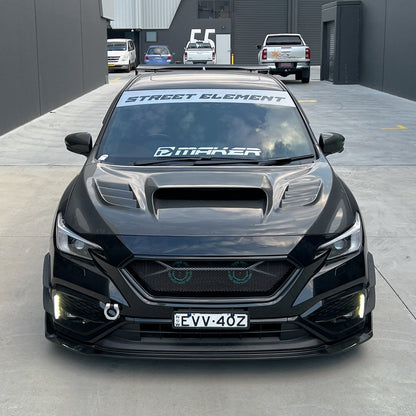 JDMuscle [22-25 WRX] CS Style V1 Front Bumper Grille-Paint Matched/Gloss Black