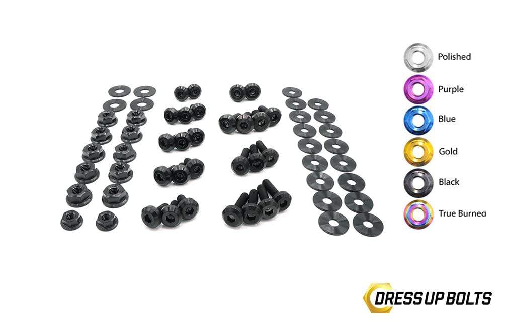 Infiniti Q50 (2017-Present) Titanium Dress Up Bolts Engine Bay Kit - DressUpBolts.com