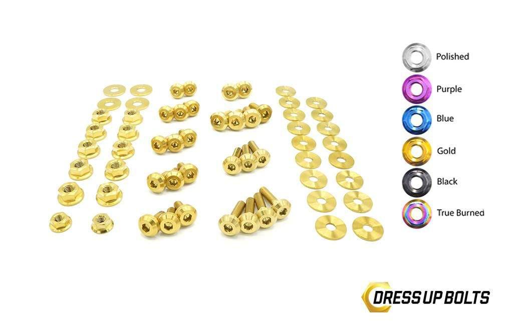 Infiniti Q50 (2017-Present) Titanium Dress Up Bolts Engine Bay Kit - DressUpBolts.com