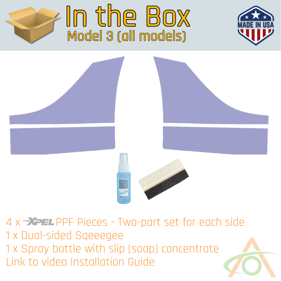 Paint Protection Kits (rear Fenders/Rocker) for Model 3 or Y