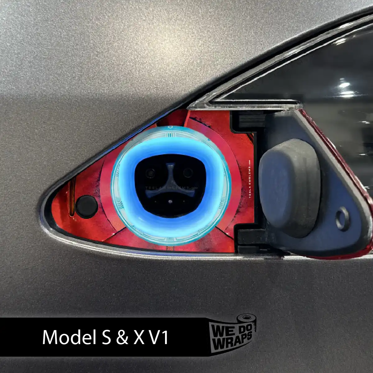 Arc Reactor Tesla Charge Port Wrap | Model S