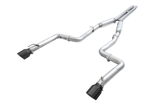 AWE Tuning Track Edition Exhaust for 17 Charger 5.7 - Diamond Black Tips 3015-33134