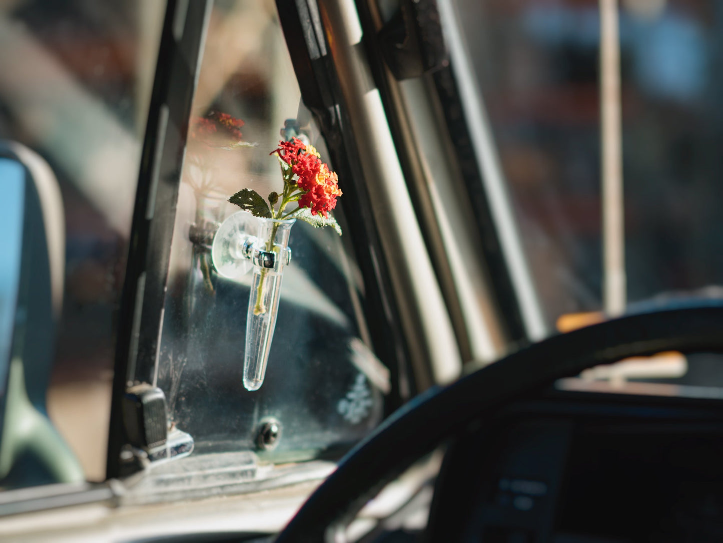 Suction Mounted Bud Vase