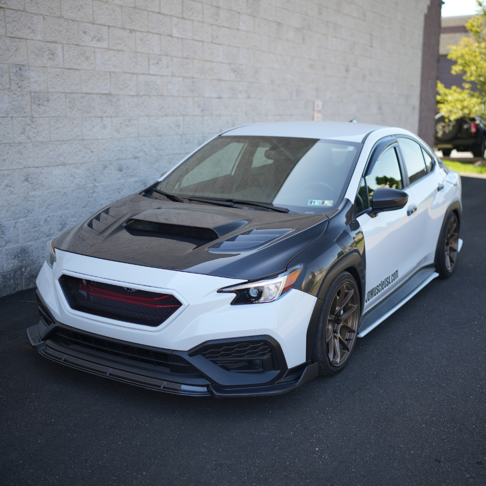 JDMuscle [22-25 WRX] Carbon Fiber Naga Style Front Bumper Lip